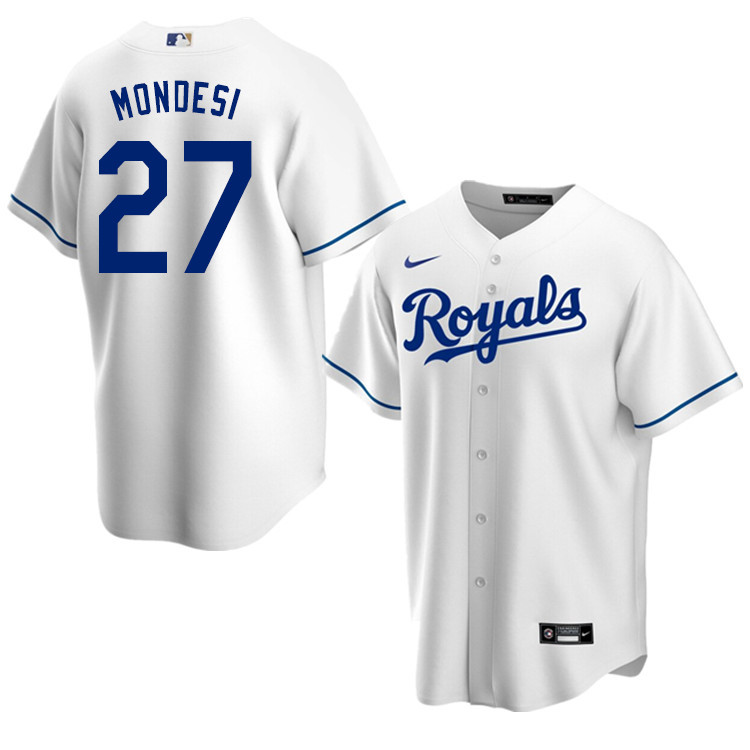 Nike Men #27 Adalberto Mondesi Kansas City Royals Baseball Jerseys Sale-White